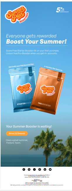 The5ers Summer Booster campaign material